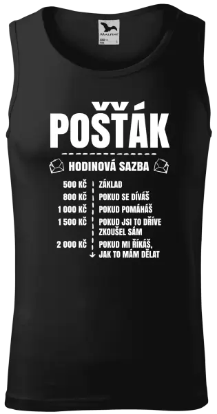 Pánské tílko Hodinová sazba - pošťák