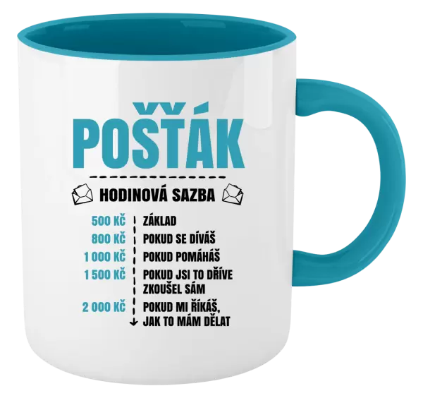Hrnek Hodinová sazba - pošťák