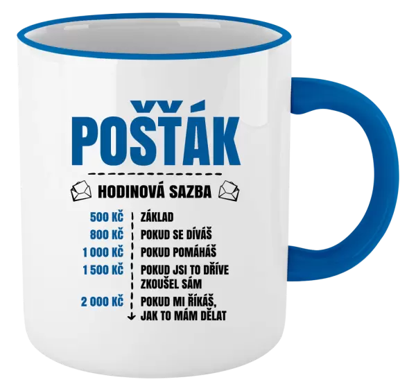 Hrnek Hodinová sazba - pošťák