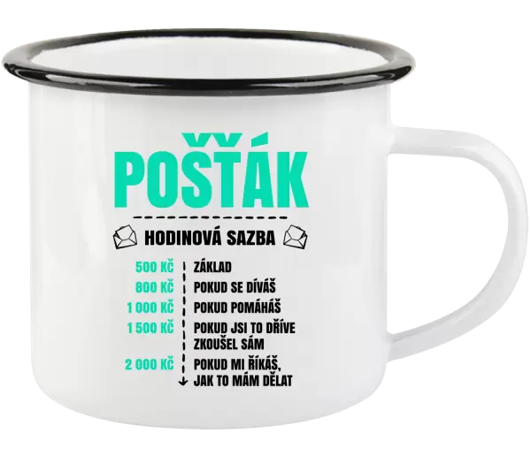 Plecháček Hodinová sazba - pošťák