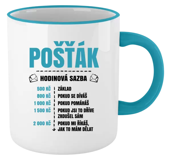 Hrnek Hodinová sazba - pošťák