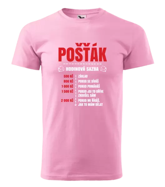 Pánské tričko Hodinová sazba - pošťák