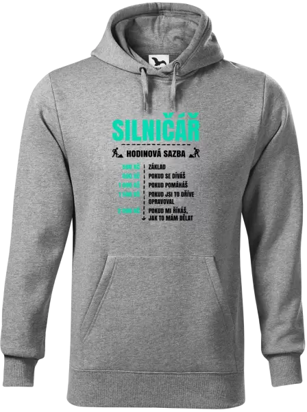 Pánská mikina Hodinová sazba - silničář