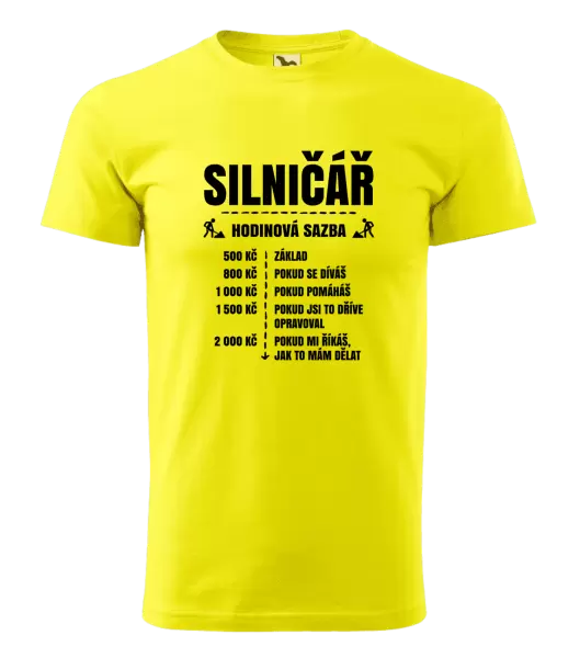 Pánské tričko Hodinová sazba - silničář