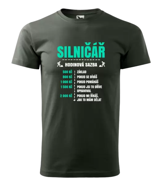 Pánské tričko Hodinová sazba - silničář