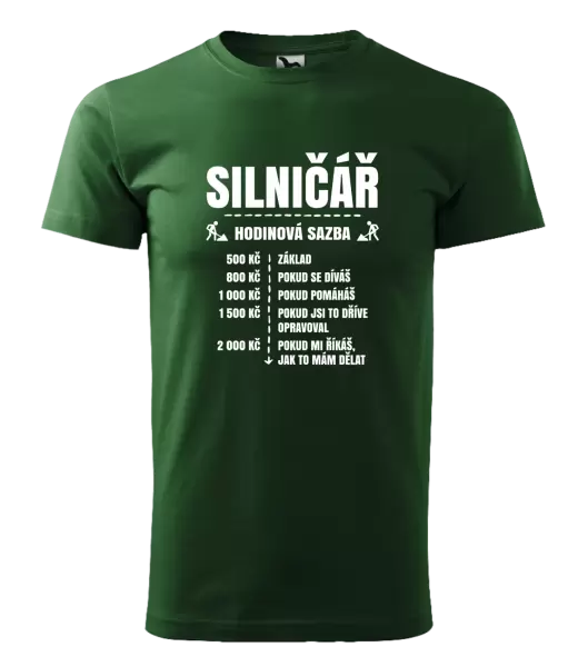 Pánské tričko Hodinová sazba - silničář