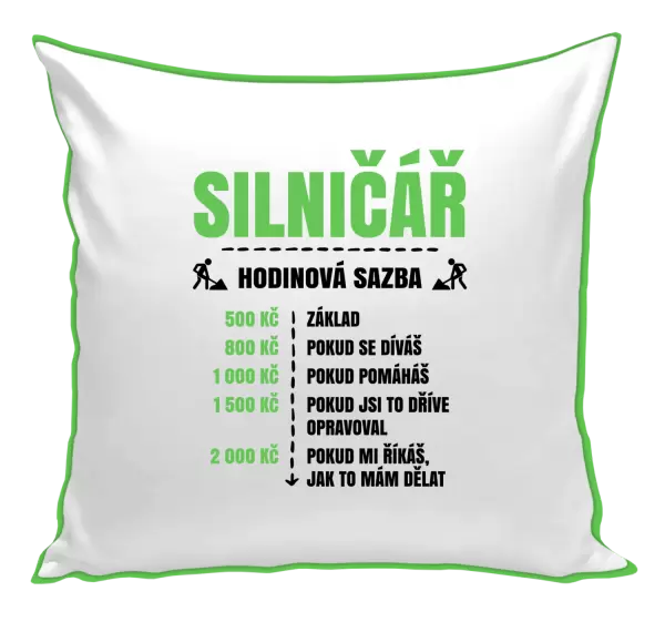 Polštář Hodinová sazba - silničář