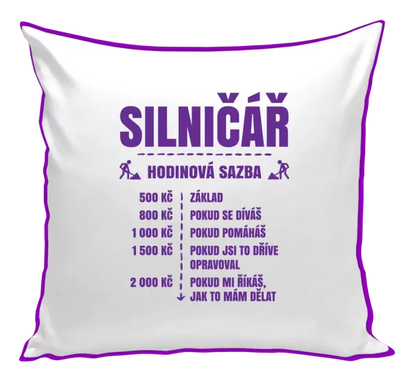 Polštář Hodinová sazba - silničář
