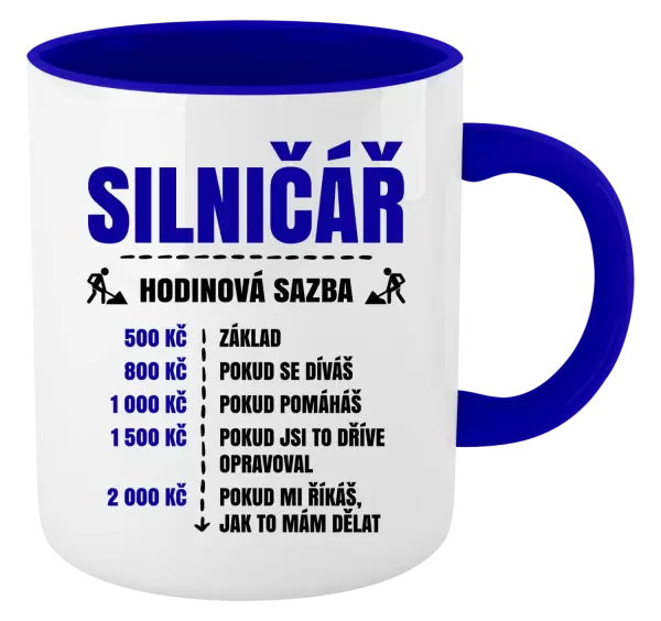 Hrnek Hodinová sazba - silničář