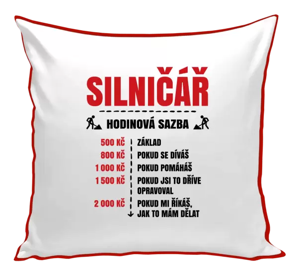 Polštář Hodinová sazba - silničář