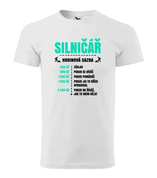 Pánské tričko Hodinová sazba - silničář