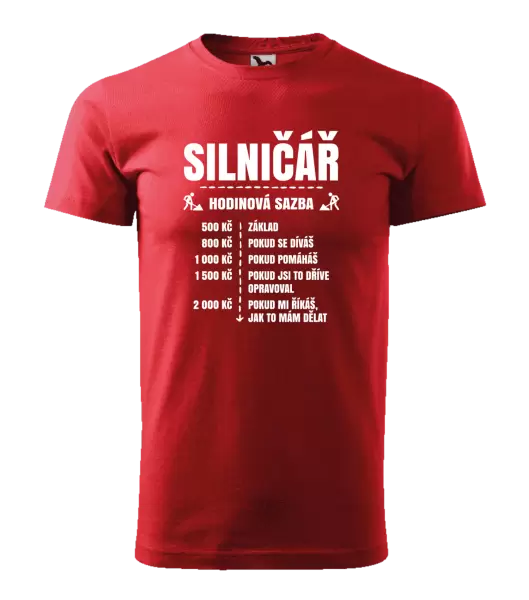 Pánské tričko Hodinová sazba - silničář