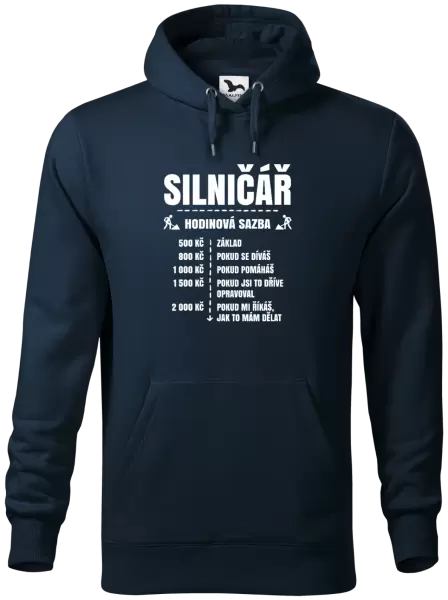 Pánská mikina Hodinová sazba - silničář
