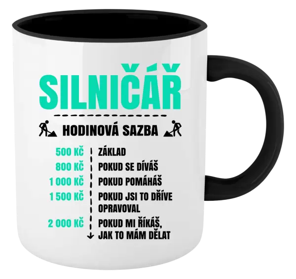Hrnek Hodinová sazba - silničář