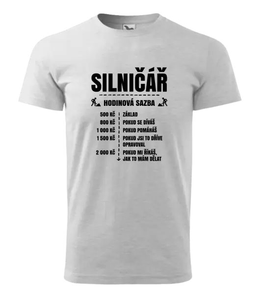 Pánské tričko Hodinová sazba - silničář
