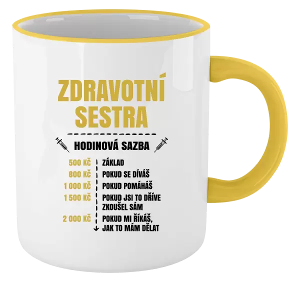 Hrnek Hodinová sazba - zdravotní sestra