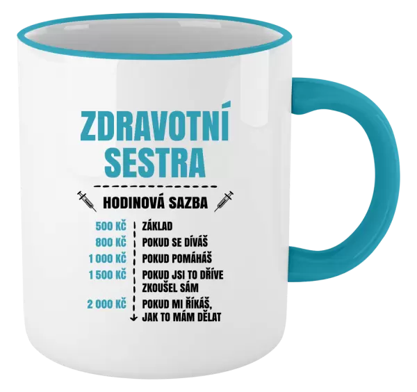 Hrnek Hodinová sazba - zdravotní sestra