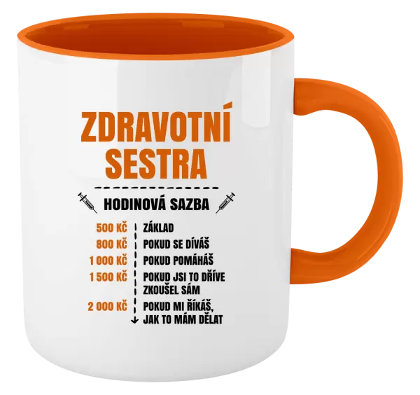 Hrnek Hodinová sazba - zdravotní sestra