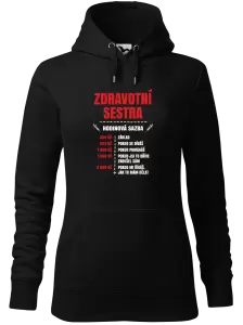 Dámská mikina Hodinová sazba - zdravotní sestra