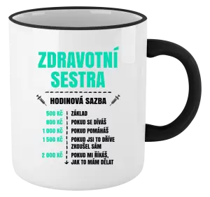 Hrnek Hodinová sazba - zdravotní sestra