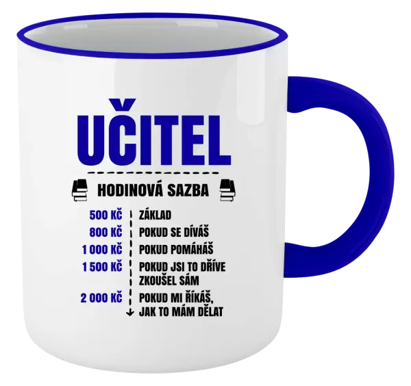 Hrnek Hodinová sazba - učitel