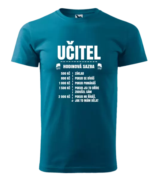 Pánské tričko Hodinová sazba - učitel