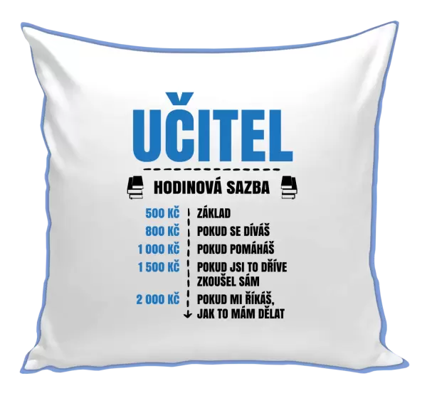 Polštář Hodinová sazba - učitel