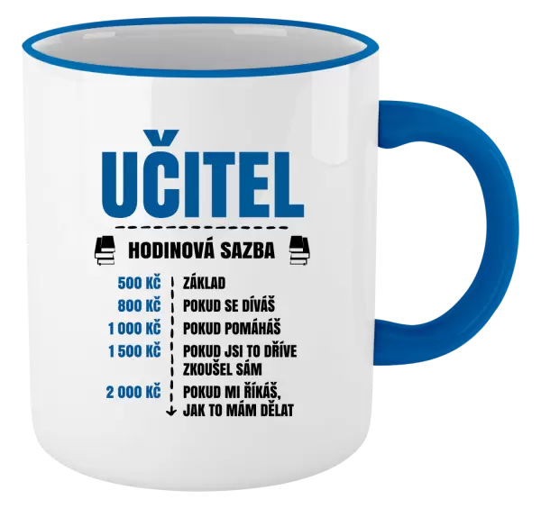 Hrnek Hodinová sazba - učitel