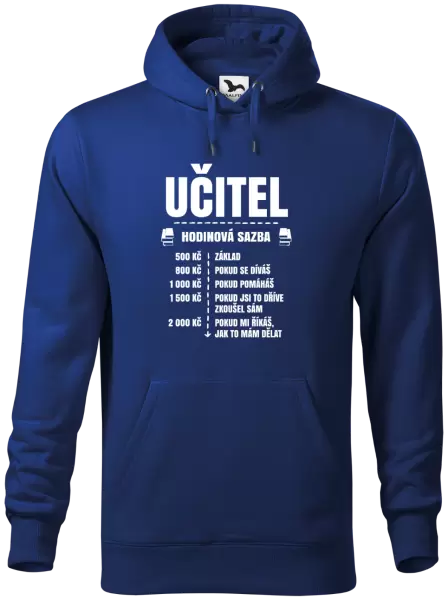 Pánská mikina Hodinová sazba - učitel