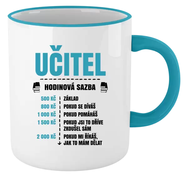 Hrnek Hodinová sazba - učitel