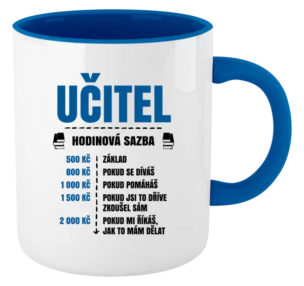 Hrnek Hodinová sazba - učitel