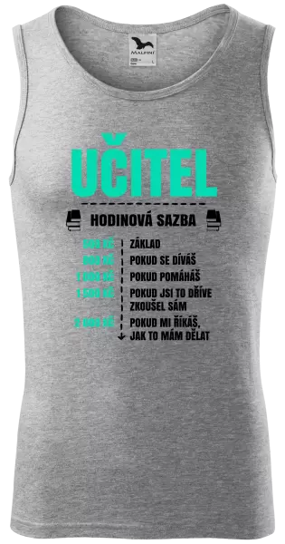 Pánské tílko Hodinová sazba - učitel
