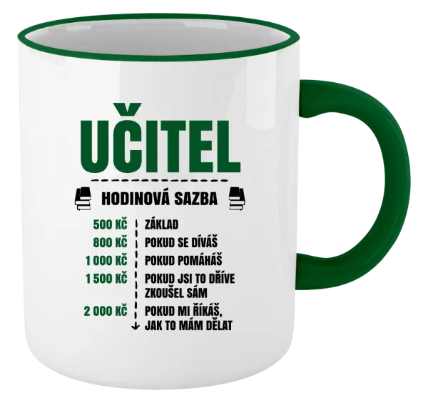 Hrnek Hodinová sazba - učitel