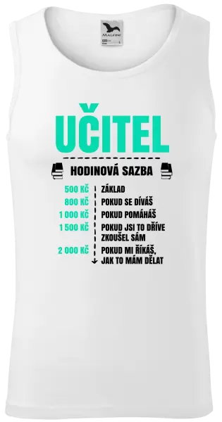 Pánské tílko Hodinová sazba - učitel
