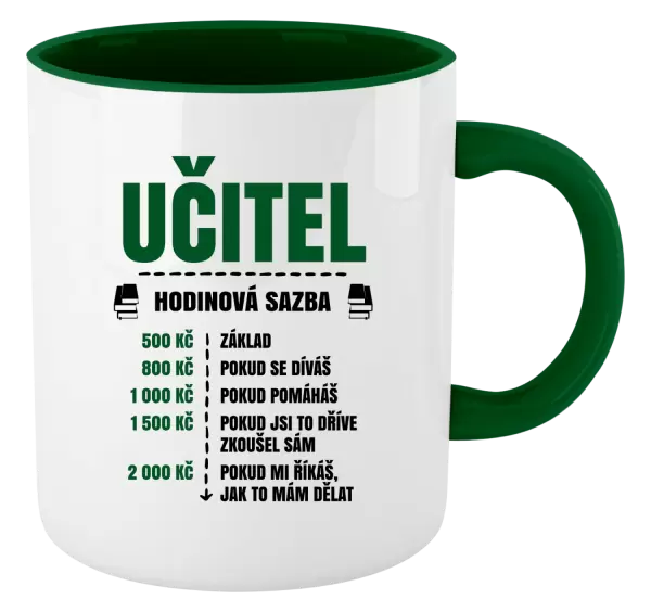 Hrnek Hodinová sazba - učitel
