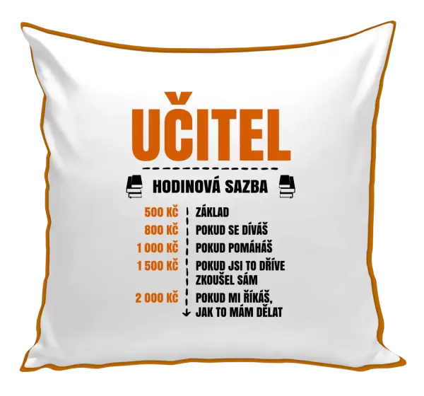 Polštář Hodinová sazba - učitel
