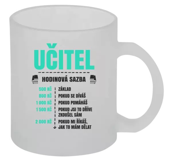 Hrnek Hodinová sazba - učitel