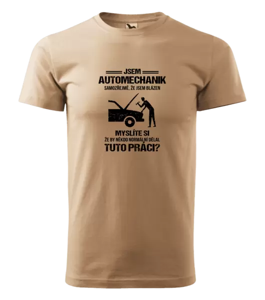 Pánské tričko Samozřejmě, že jsem blázen - automechanik