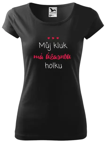 Dámské tričko Můj kluk má úžasnou holku
