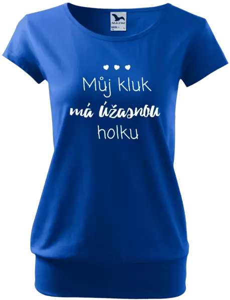 Dámské tričko Můj kluk má úžasnou holku