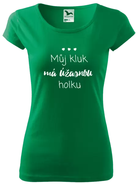 Dámské tričko Můj kluk má úžasnou holku