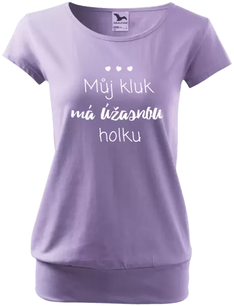 Dámské tričko Můj kluk má úžasnou holku