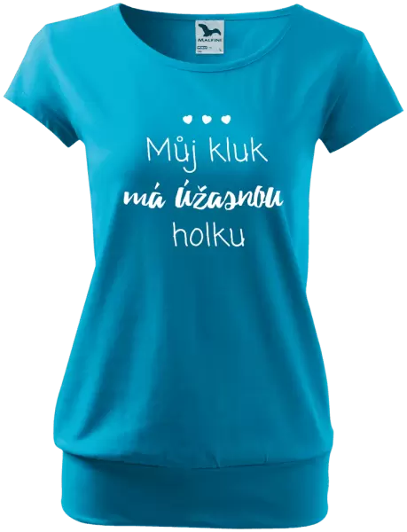 Dámské tričko Můj kluk má úžasnou holku