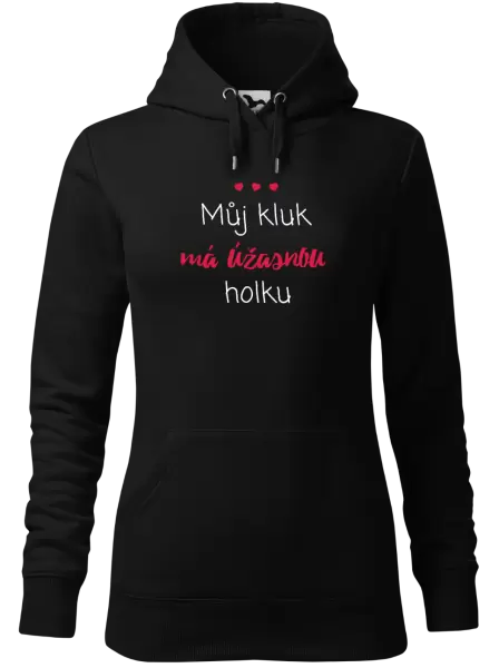 Dámská mikina Můj kluk má úžasnou holku
