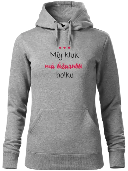 Dámská mikina Můj kluk má úžasnou holku