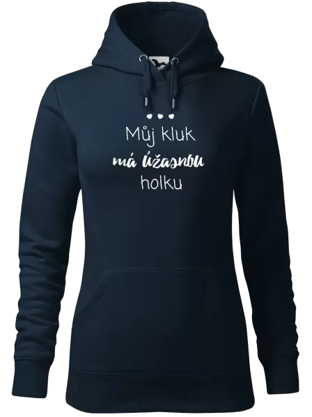 Dámská mikina Můj kluk má úžasnou holku