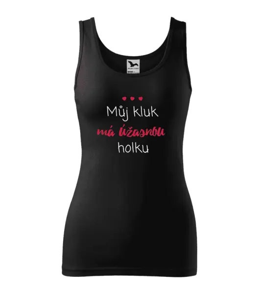 Dámské tílko Můj kluk má úžasnou holku
