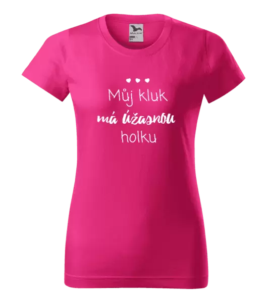 Dámské tričko Můj kluk má úžasnou holku