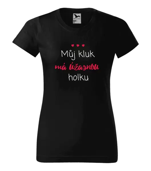 Dámské tričko Můj kluk má úžasnou holku