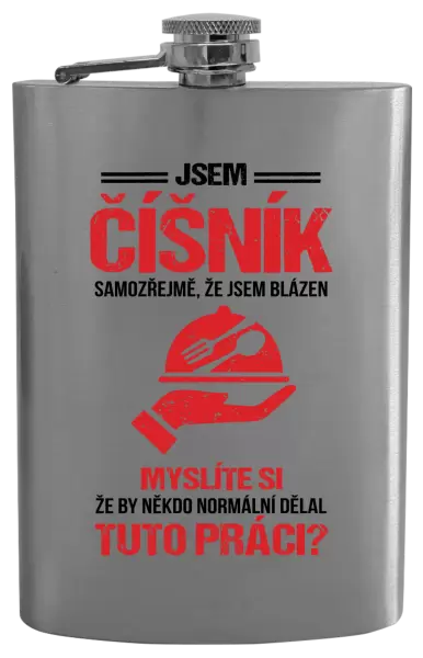 Placatka Samozřejmě, že jsem blázen - číšník